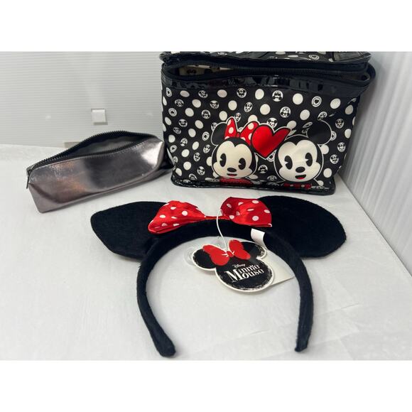 Disney Minnie Mouse Ears Headband & Cosmetic Bag Lot – Official Disney - Picture 13 of 13